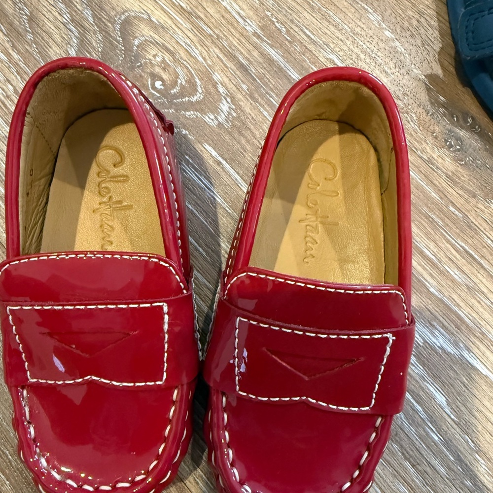 Cole Haan Kids Red Moccasins